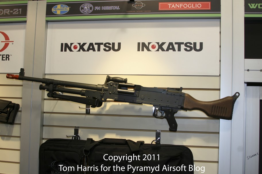 Airsoft Guns, Airsoft Shot Show 2011 News, 2011 Shot Show, Cybergun Booth, Inokatsu, G&G, King Arms, Tokyo Marui,King Arms Colt M4 Gas Blowback Rifle, G&G FN F2000, Inokatsu Desert Eagle, Inokatsu M1911 Steel CO2 GBB, AK47, Kalashnikov, Thompson Submachine Gun,Airsoft Automatic Electric Gun, Airsoft SAW, Airsoft light machine gun, Airsoft support weapon, Airsoft Heavy Machine Gun, Gas Blowback M4 Rifle, Gas Blowback Pistol, CO2 Pistol, Airsoft AEG,M240B, AEG, VFC, GBB, LMG, Airsoft SMG, Airsoft Submachine Gun,Pyramyd Air, Pyramyd Airsoft Blog, Airsoft Obsessed, Airsoft Blog,