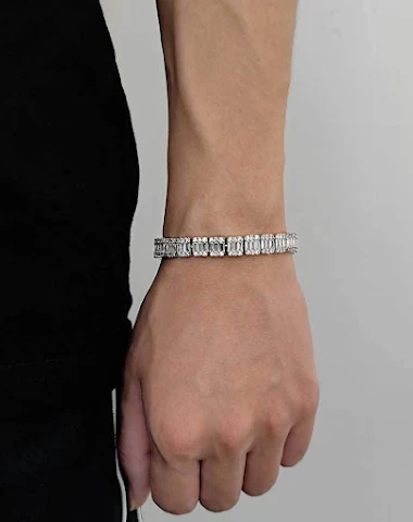 Bracelet homme chaîne sucre de roch - 1