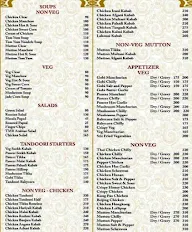 The Mughal Rasoi menu 2