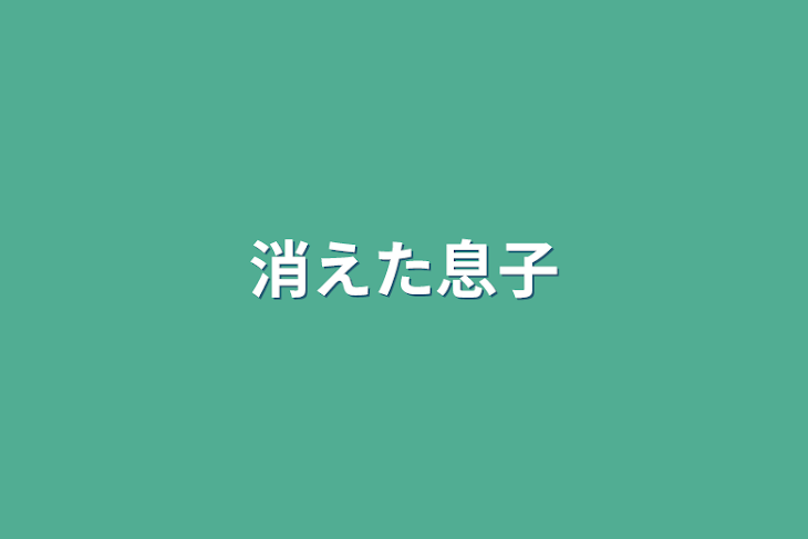 「消えた息子」のメインビジュアル