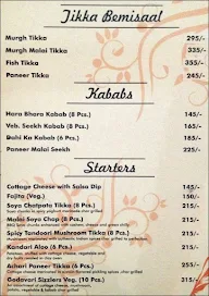 Godavari Restrobar menu 3