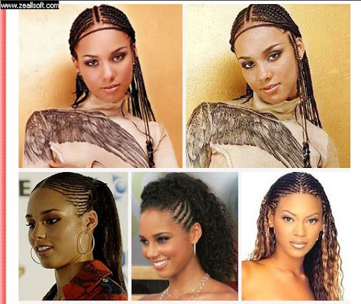 Alicia Keys Braids. Beyonce and Alicia keys with