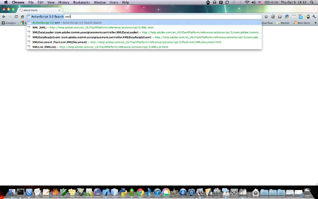 ActionScript 3.0 Search chrome extension