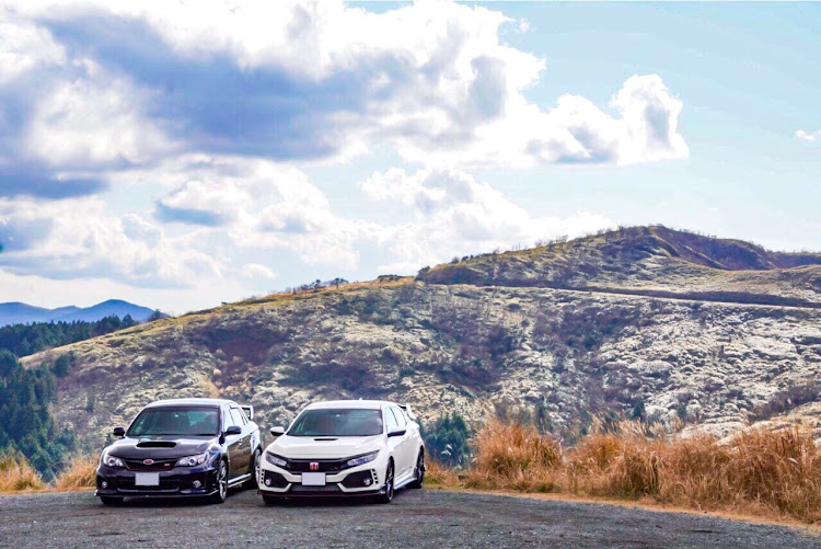 シビックタイプRの西伊豆スカイライン・STI・typeR・景色+車に関するカスタム事例の投稿画像1枚目