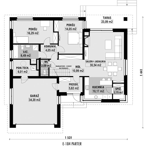 E-184 - Rzut parteru