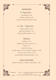 Tribute Restaurant menu 7