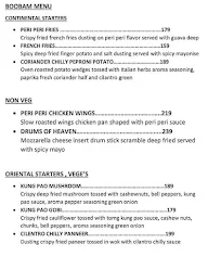 Boo Bam Cafe & Resto menu 1