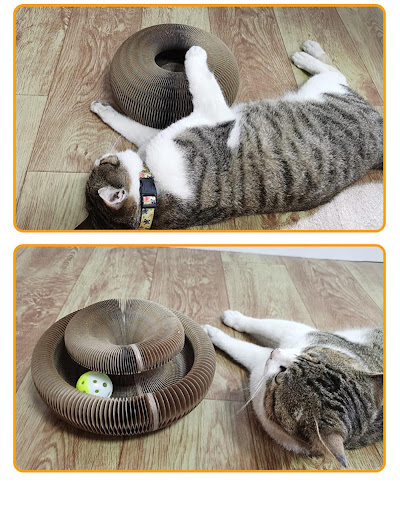 Title 15, Magic Organ Foldable Cat Scratch Board Toy with...