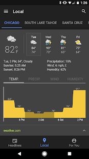 Google News & Weather Screenshot