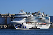 Princess Cruises' Ruby Princess seen at Port Kembla in Australia. Princess Cruises said it will cancel 2021 cruises on two ships due to Covid-19. File image.