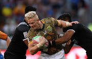 Ryan Oosthuizen of South Africa during the third place playoff against New Zealand at the HSBC Cape Town Sevens on December 9 2018 in Cape Town, South Africa. 