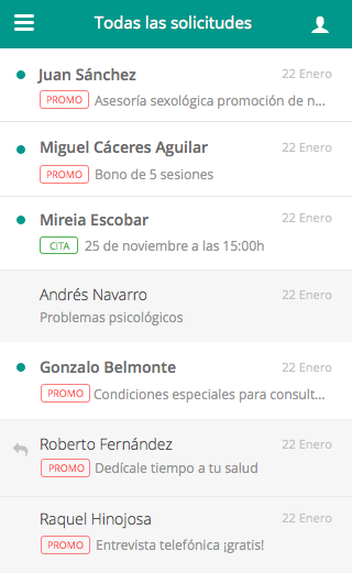 MundoPsicólogos PRO Screen 2