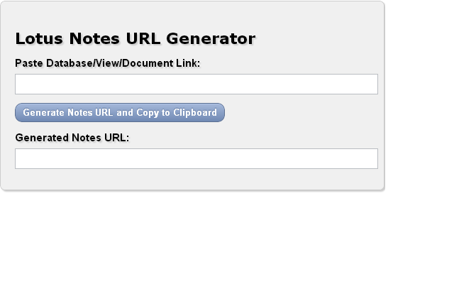 Lotus Notes Link/URL Generator Preview image 0