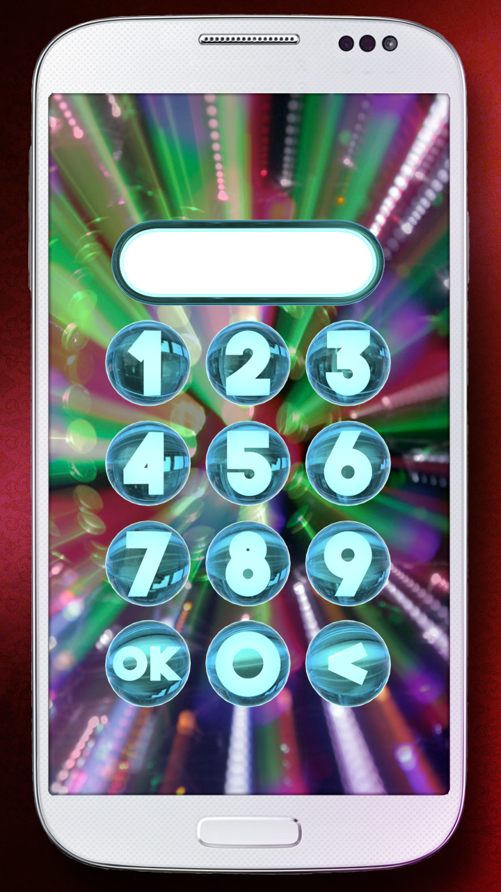 Disco lights lock screen. Screen 2