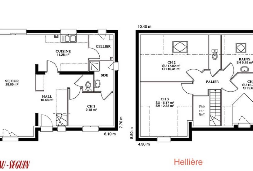  Vente Terrain + Maison - Terrain : 1 056m² - Maison : 130m² à Saint-Genis-d'Hiersac (16570) 