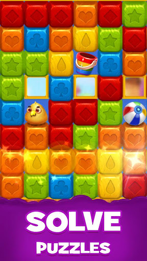 Toy  Toons - Drop Blast  Match Toy Cubes Games
