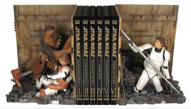 star wars trash compactor bookends