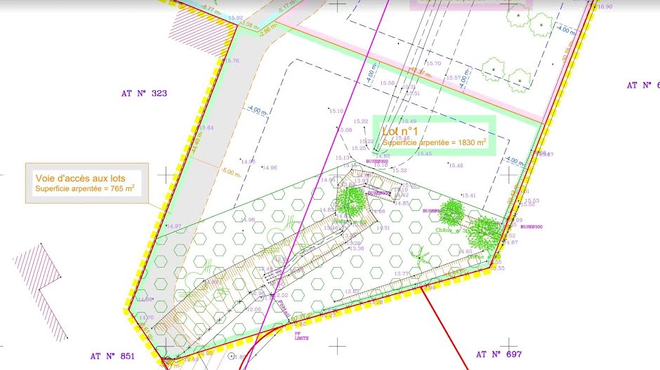 Vente terrain  1830 m² à Frejus (83600), 319 000 €