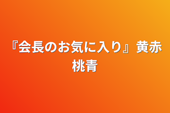 『会長のお気に入り』黄赤 桃青