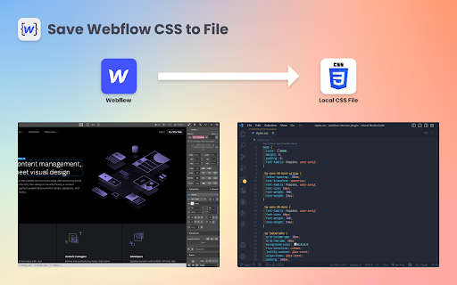 Save Webflow CSS to File