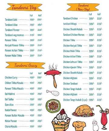 Tandoori Platter menu 