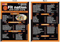 Fit Nation Gym Diet Cafe menu 2