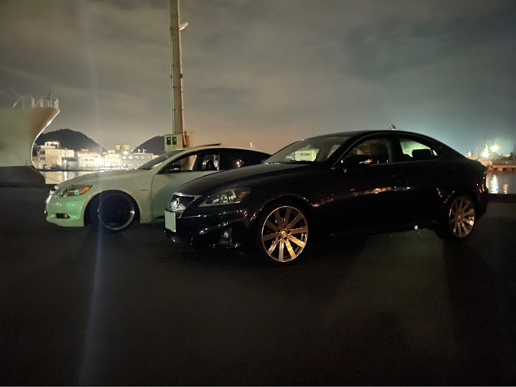ISの家凸・is GS アルテッツァ・港撮影・深夜ドライブ・逆ゾリホイールに関するカスタム事例の投稿画像2枚目