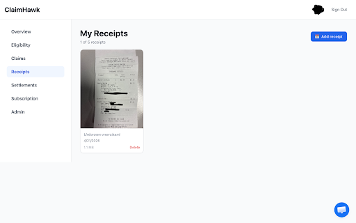 ClaimHawk — Claim Filler screenshot 1