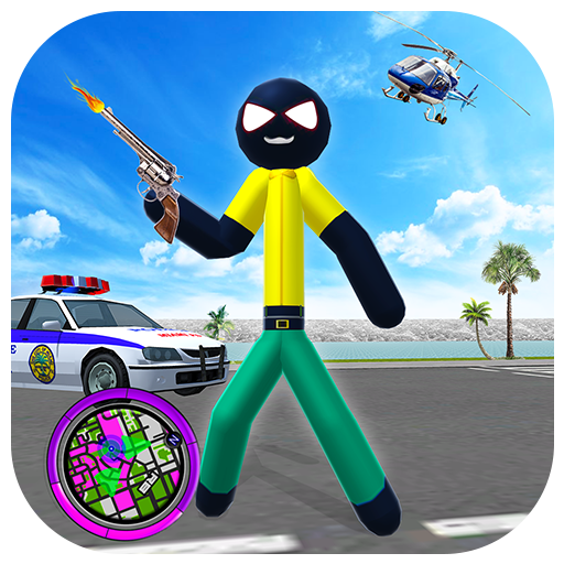 Stickman Rope Hero Fight - Vegas Crime Simulator