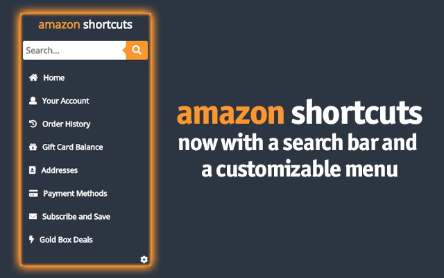 Amazon Search Bar & Links