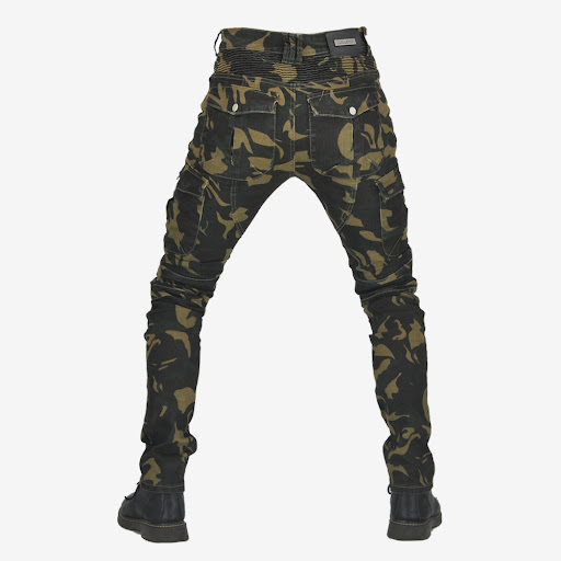 Title 15, Pantalones de moto Army Green con múltiples bol...