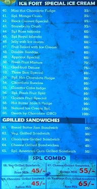 Ice Fort menu 2