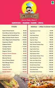 Mamaji Sandwich & Frankie menu 1