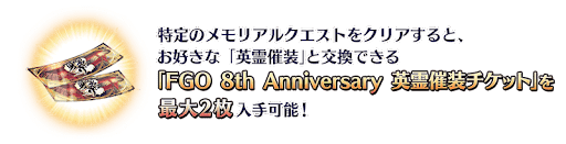 8周年チケット