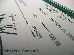 Cheque and types of cheques