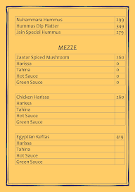 Mystic Lebanese menu 1