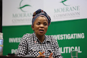 UMzimkhulu councillor Jabulile Msiya testifying at the Moerane Commission. She was one of the two councillors who were injured when unknown gunmen opened fire on the vehicle in which they were sitting with slain former ANCYL secretary-general Sindiso Magaqa in July.