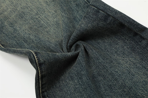 Title 15, Mens English Letters Denim Straight-leg Pants....