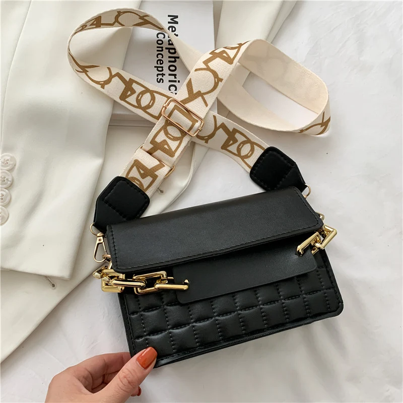 Sac à Bandoulière Diagonal Femme, Style Western Tendance avec Chaîne, Épaule Unique, Élégant et Fonctionnel, Idéal pour Sortir