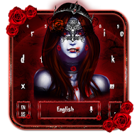 Bloody Red vampire keyboard Theme