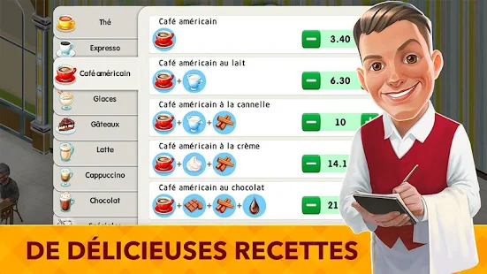  Mon café : recettes et histoires - Jeu Restaurant – Vignette de la capture d'écran 