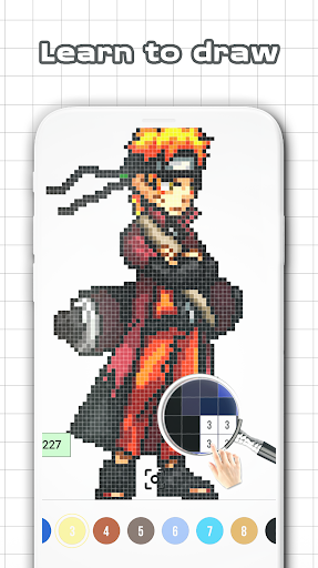 Color by Number - Naruto Sandbox Ninja Pixel