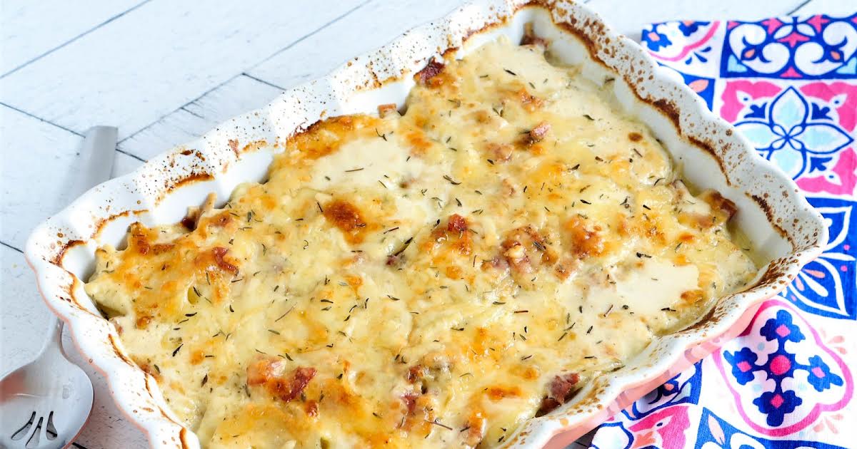 Scalloped Potatoes & Bacon | Just A Pinch Recipes