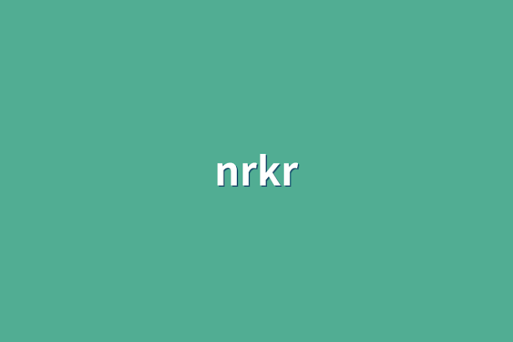「nrkr」のメインビジュアル