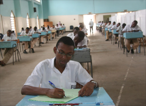 A student sits for KSCE last year