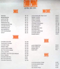 Food Point menu 1