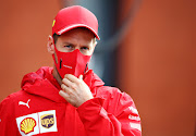 Sebastian Vettel of Germany and Ferrari before the F1 Grand Prix of Belgium at Circuit de Spa-Francorchamps on August 30 in Spa, Belgium.