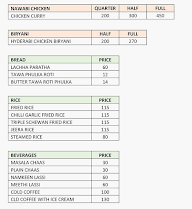 Lucknawi Kawab & Curry menu 1