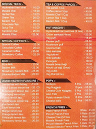 Amar's Cafe menu 1