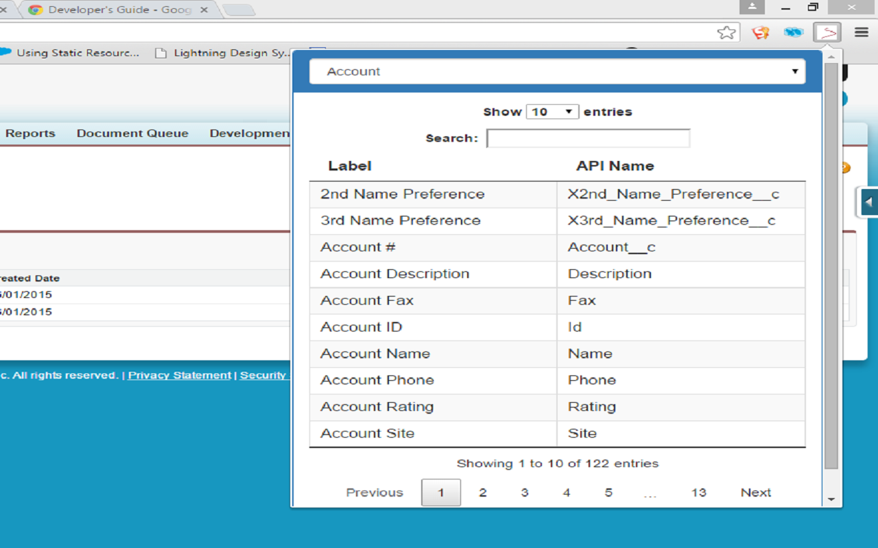 Salesforce Field Finder Preview image 0